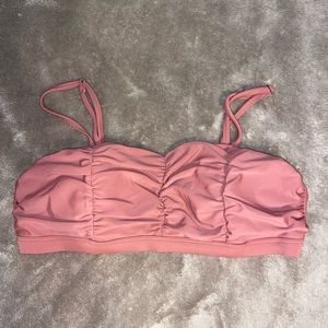 Pink/light burgundy bikini top from Cupshe. Size medium.